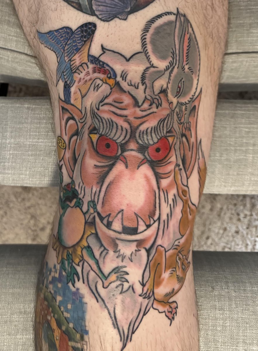 Photo of the tattoo titled Childhood Joy Sleeve Begins