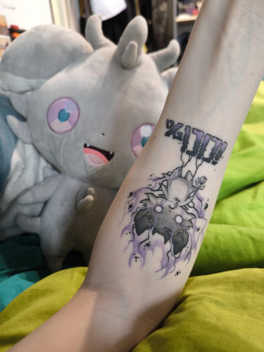 Photo of the tattoo titled Mob Psycho x Espurr Fusion