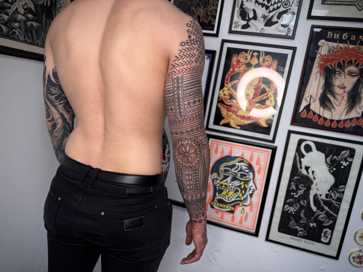 Photo of the tattoo titled Baltic Sleeve Design