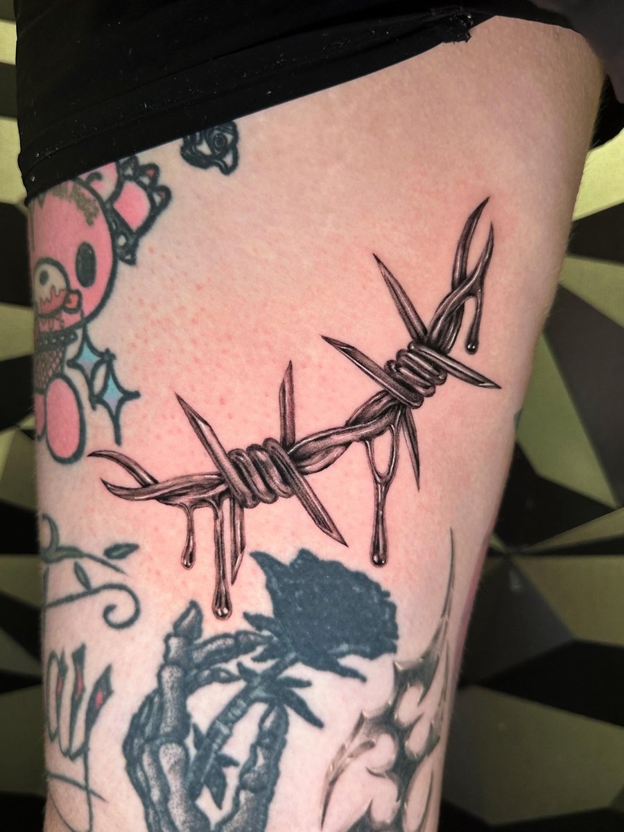 Photo of the tattoo titled Barbed Wire Symbolism