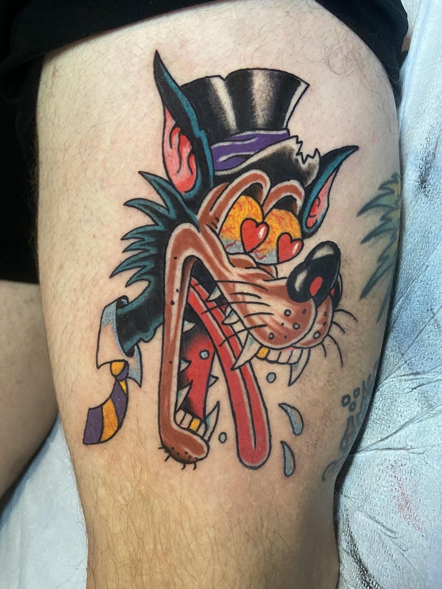 Photo of the tattoo titled Wolf Spirit Animal