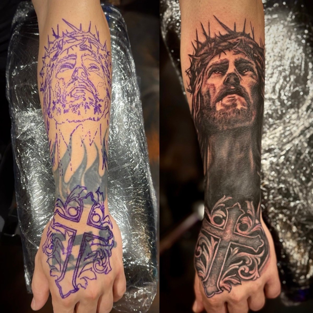 Photo of the tattoo titled Honoring Ancestral Roots