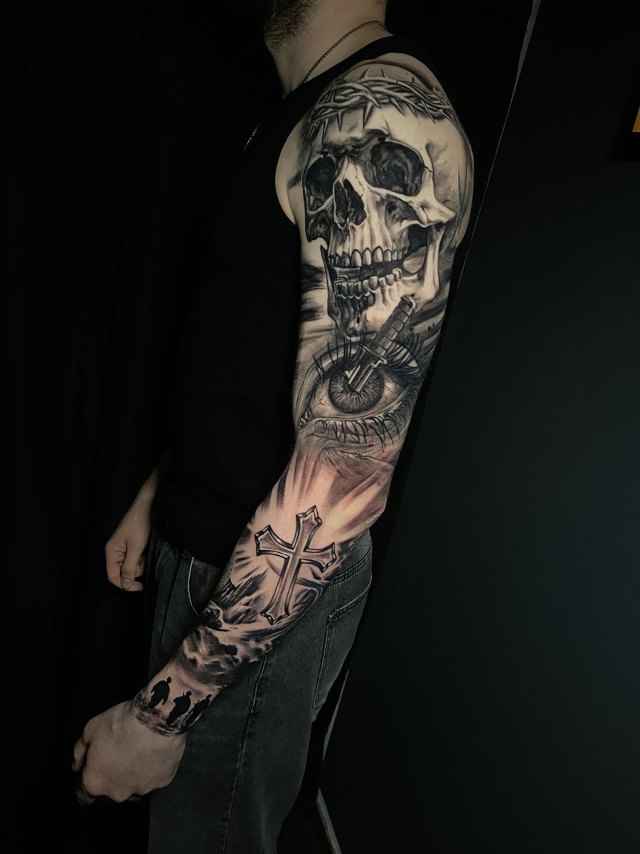 Photo of the tattoo titled Tribute to Military Service