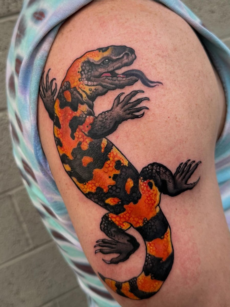 Photo of the tattoo titled Gila Monster Desert Spirit