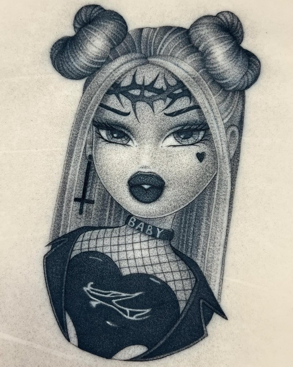 Photo of the tattoo titled Bratz Doll on Fake Skin