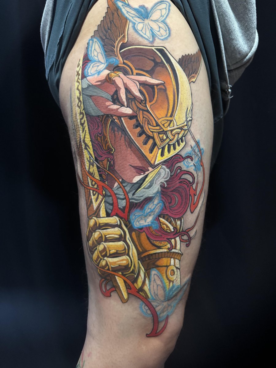 Photo of the tattoo titled Malenia - Elden Ring Masterpiece