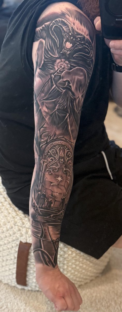 Photo of the tattoo titled My First Tattoo: A Six-Hour Masterpiece