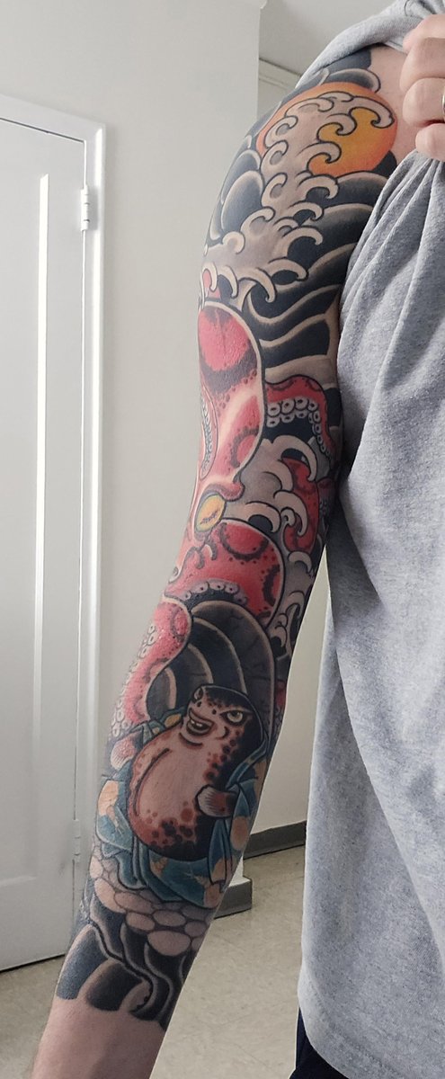 Photo of the tattoo titled Full Sleeve Masterpiece by Brian Faulk