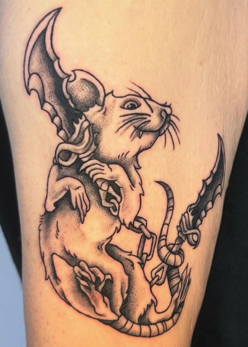 Photo of the tattoo titled God of War Rat of War