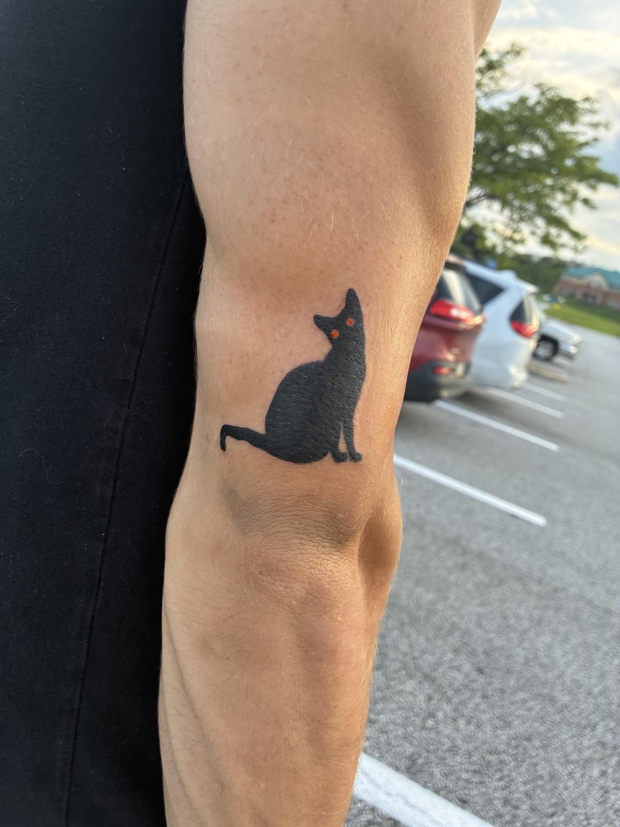 Photo of the tattoo titled Tribute to my beloved cat