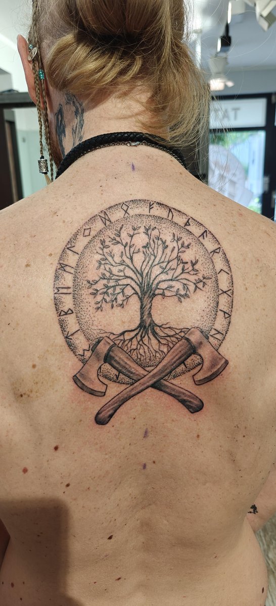 Photo of the tattoo titled Yggdrasil Tree of Life