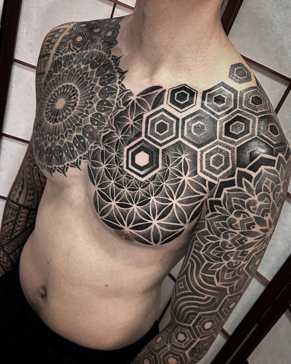 Photo of the tattoo titled 70 Hours of Dotwork Art