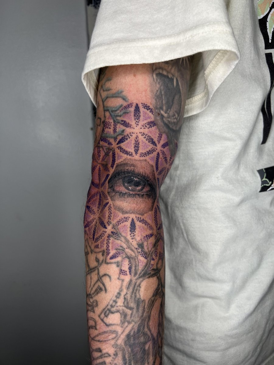 Photo of the tattoo titled Geometric Eyeball Mashup