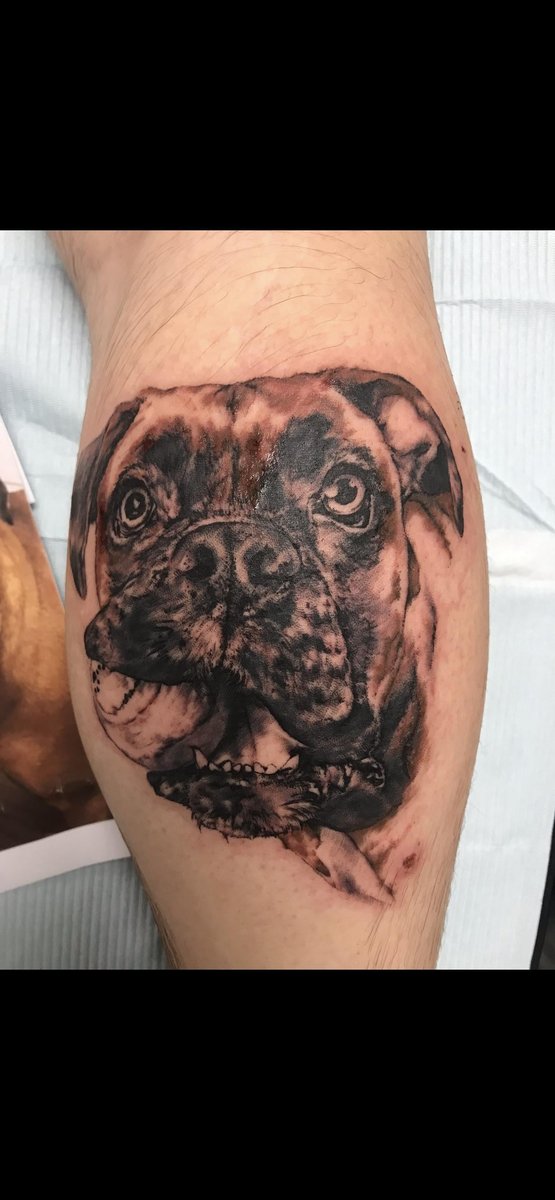 Photo of the tattoo titled Portrait tattoo for my best pal