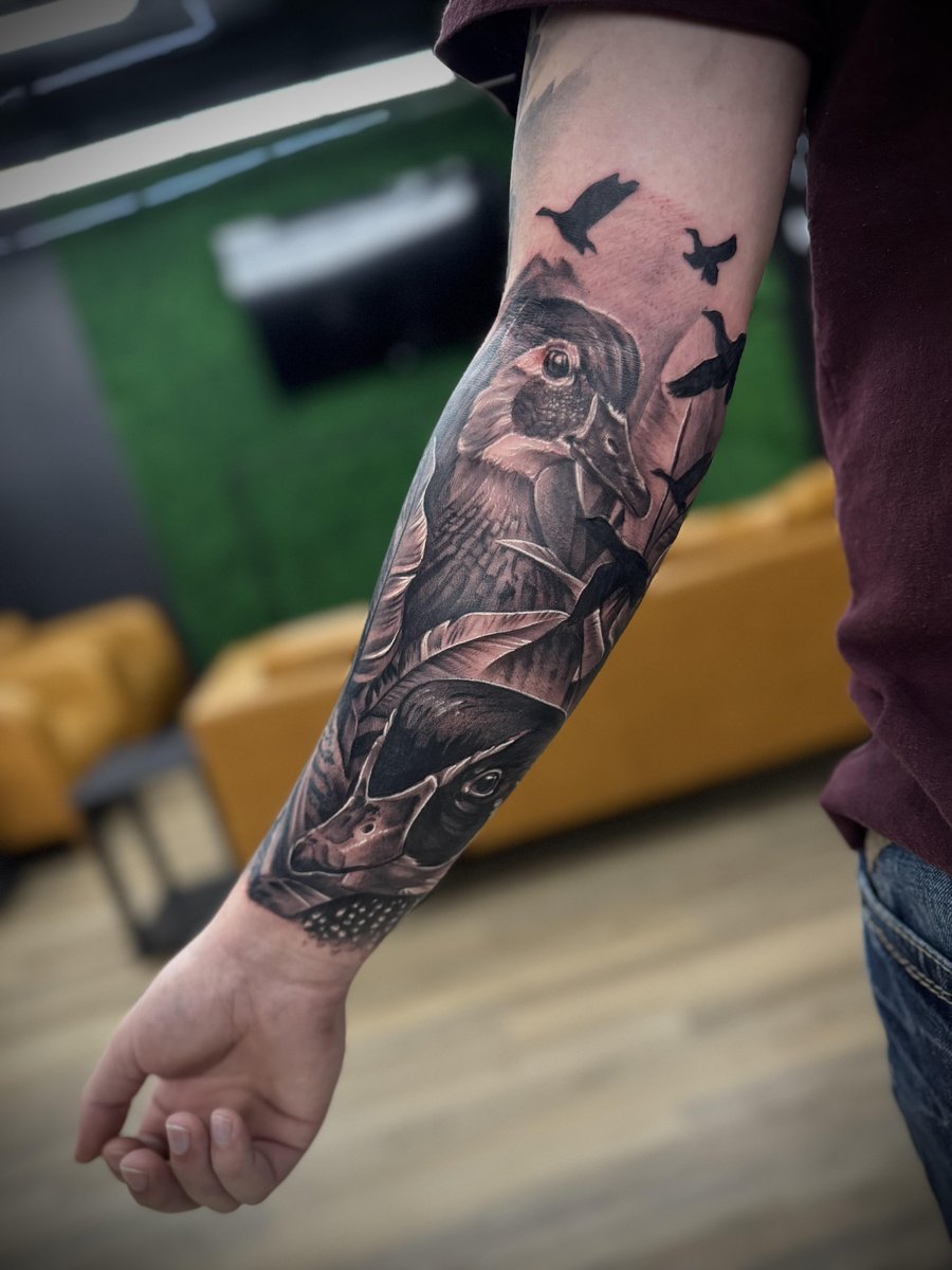 Photo of the tattoo titled Wood Duck Tribute