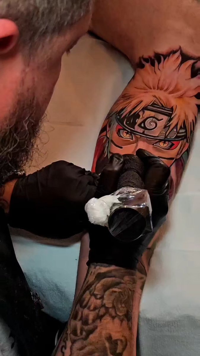 Photo of the tattoo titled Naruto Sleeve Addition