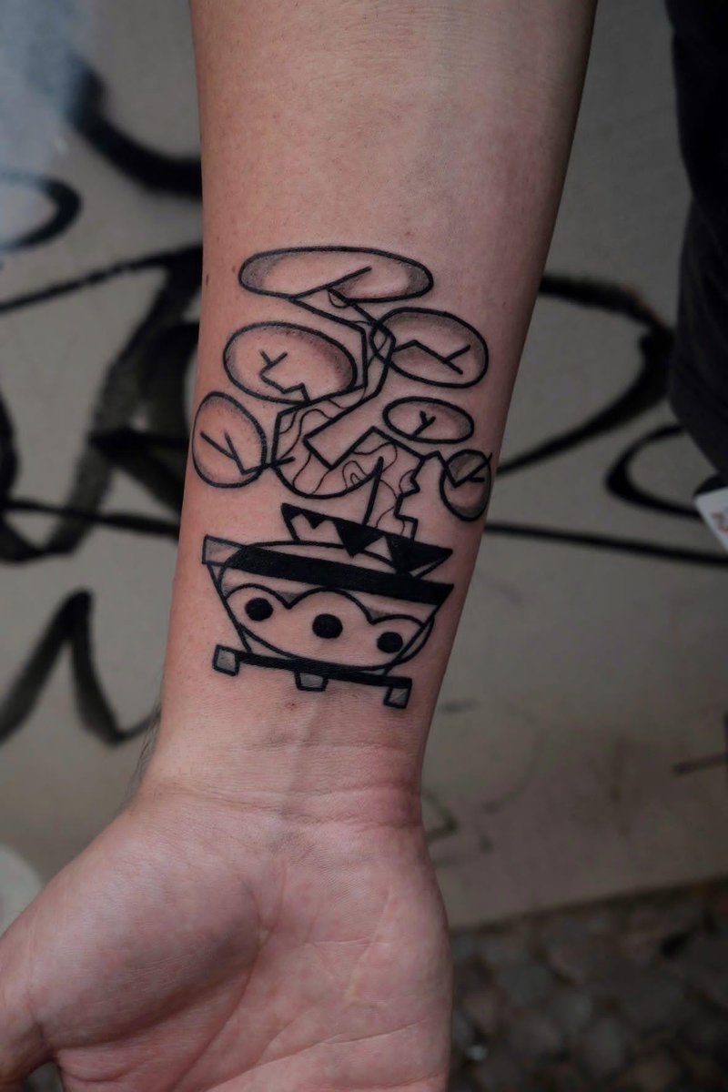 Photo of the tattoo titled Jester and Bonsai Tree