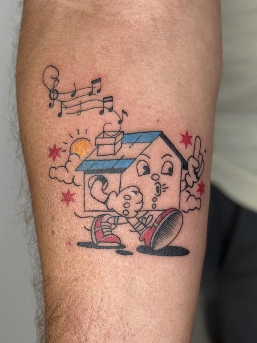 Photo of the tattoo titled Chicago House Music Tribute