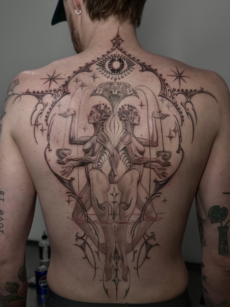 Photo of the tattoo titled Back piece masterpiece by Anderson Luna