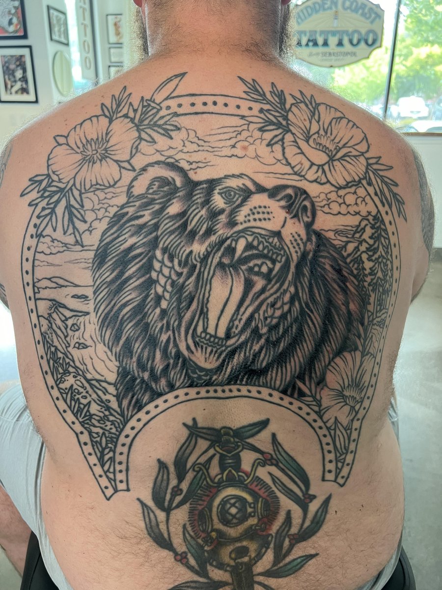 Photo of the tattoo titled Starting My Back Piece Journey