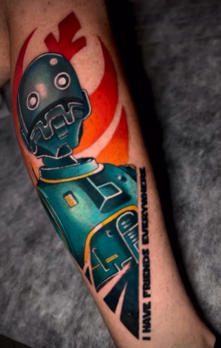 Photo of the tattoo titled K2SO Droid Star Wars Tribute