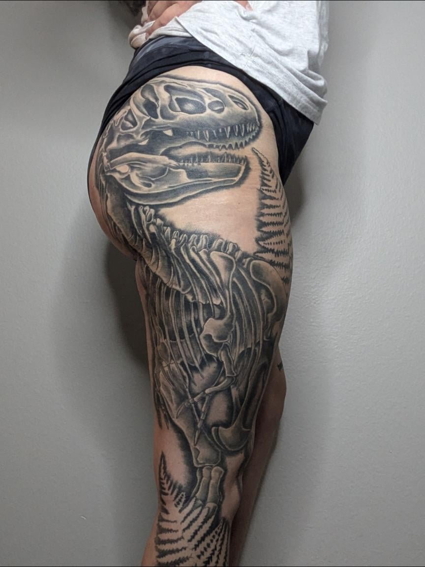 Photo of the tattoo titled My Dino Ellie