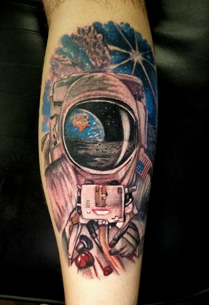 Photo of the tattoo titled Grandfather's Lunar Legacy