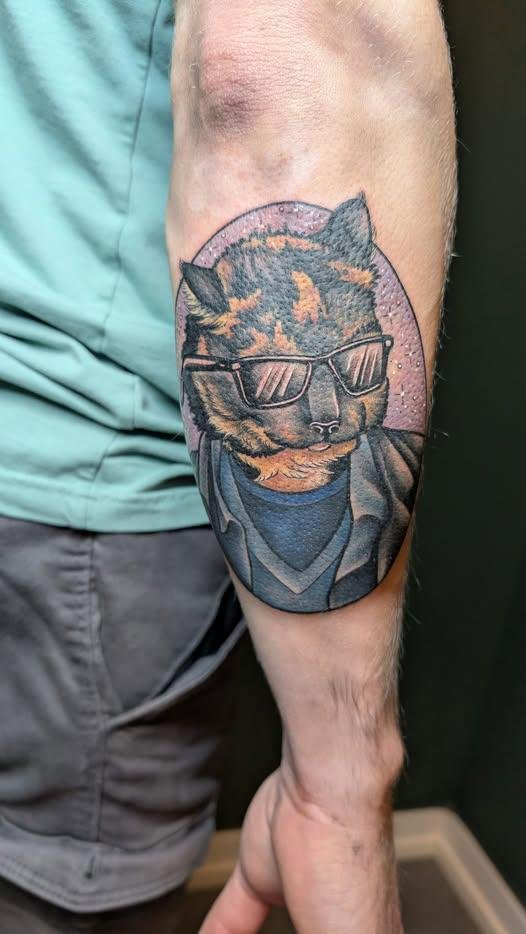 Photo of the tattoo titled My Cat as a Vampire