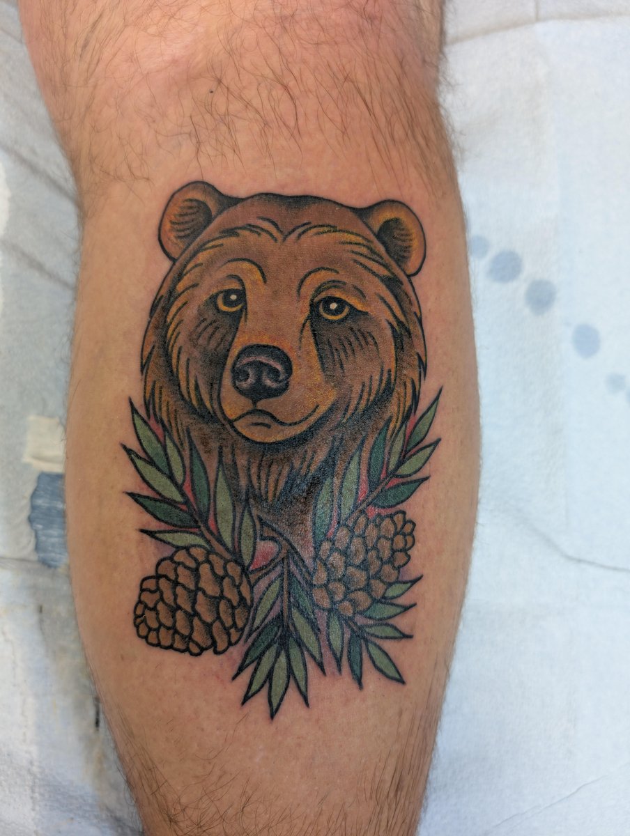 Photo of the tattoo titled Matching Bear and Fox Tattoo