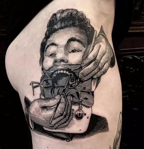 Photo of the tattoo titled Warsaw's Artistic Mark