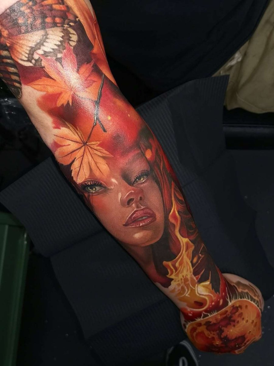 Photo of the tattoo titled Progress on my sleeve