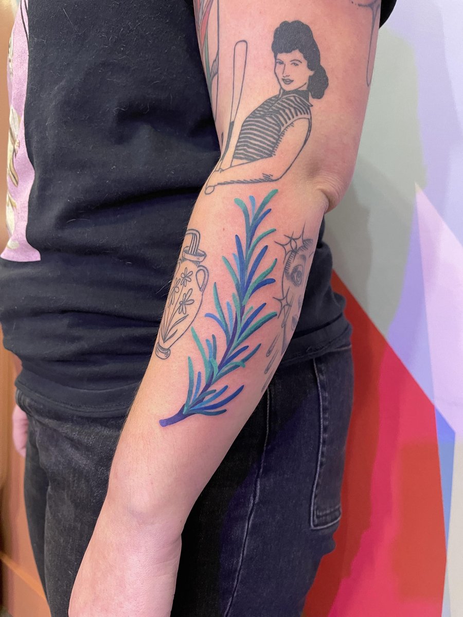 Photo of the tattoo titled Rosemary Sprig Tattoo