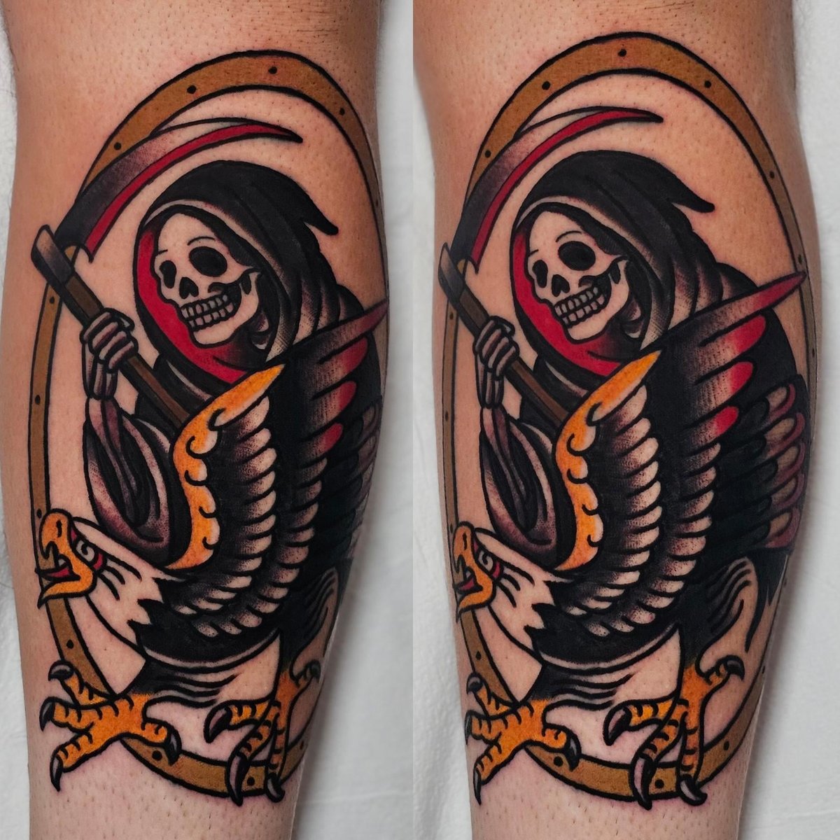 Photo of the tattoo titled Arkansas Black Moth Symbolism