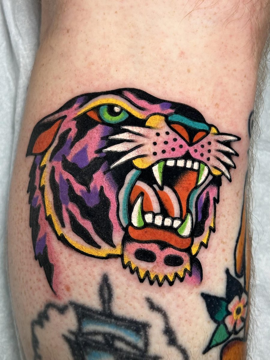 Photo of the tattoo titled Tiger's Fierce Spirit
