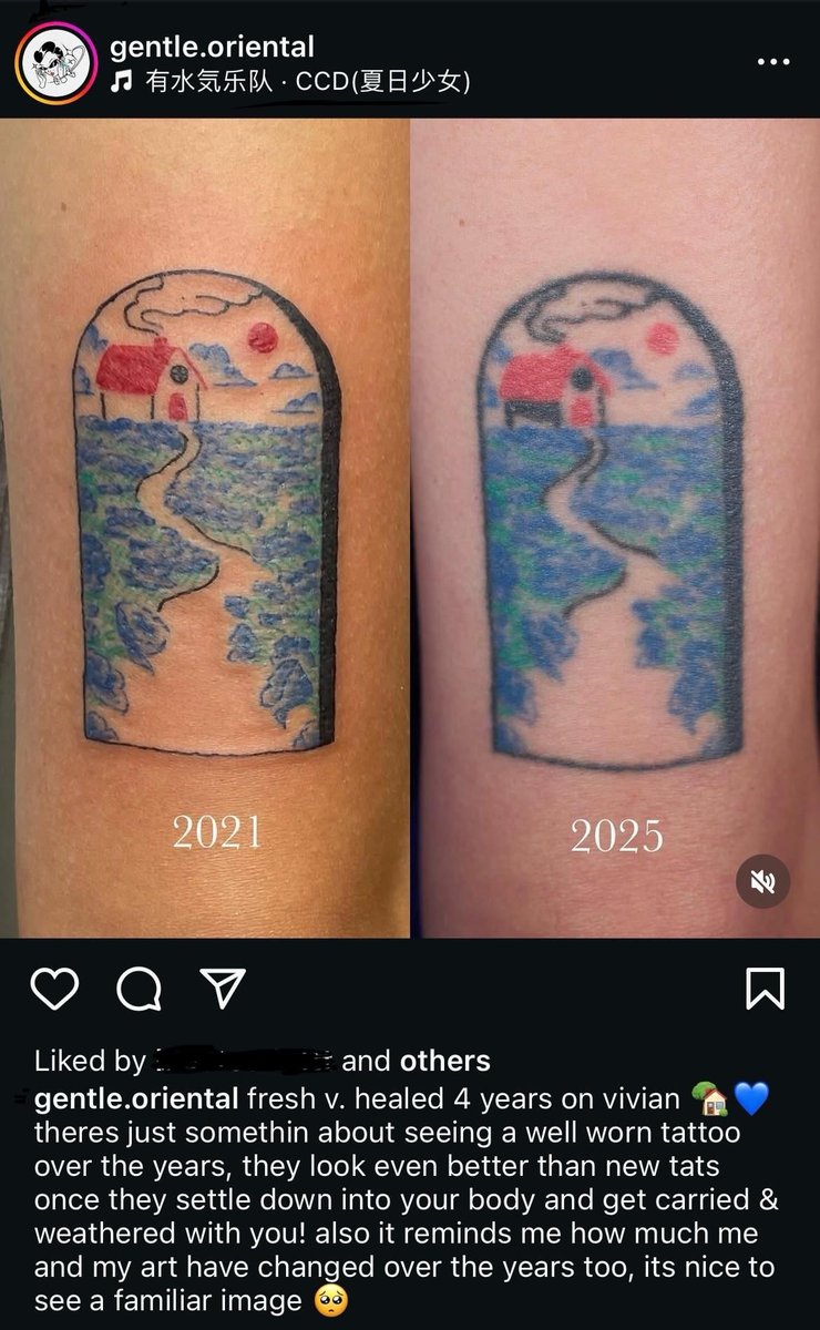 Photo of the tattoo titled Healing Concerns for New Ink